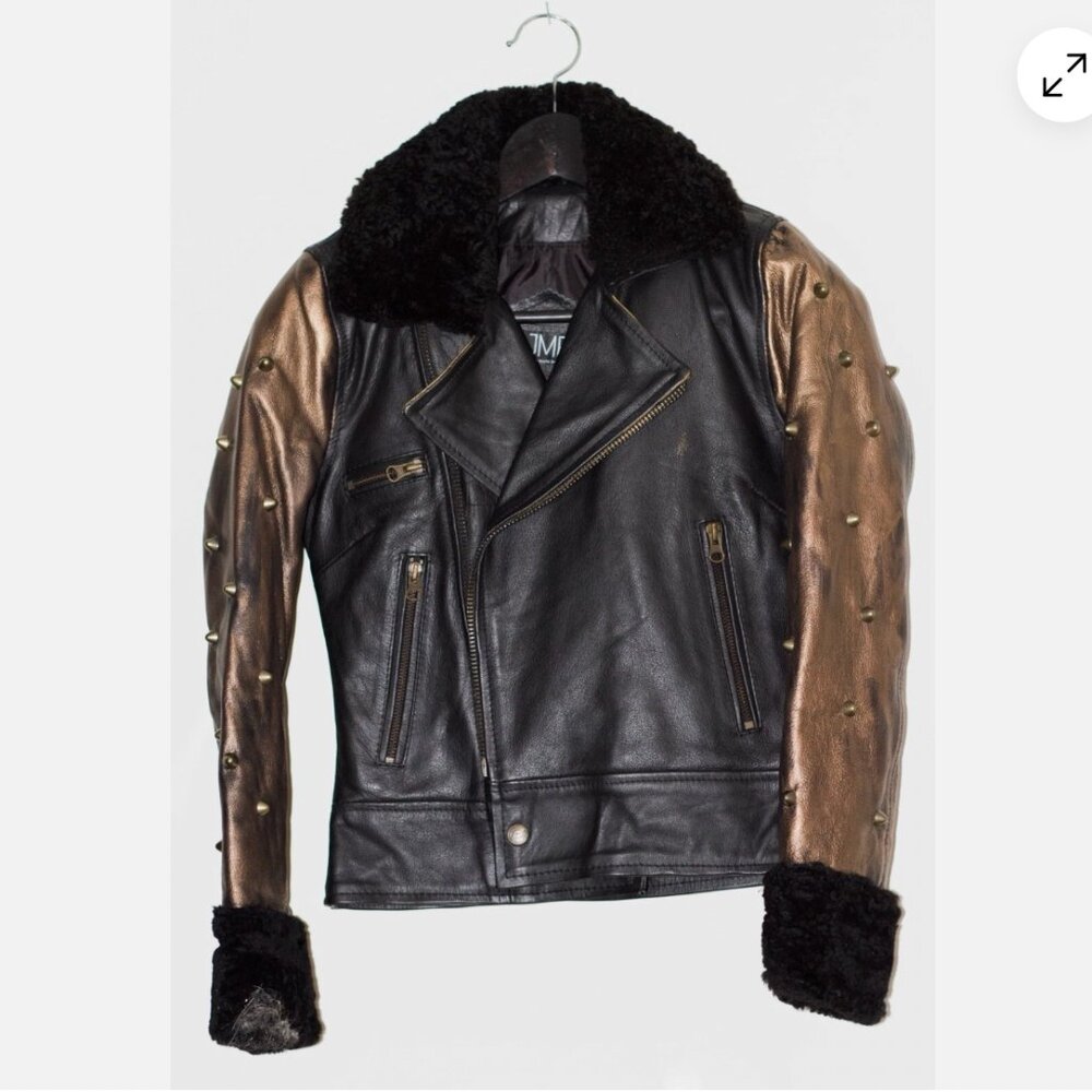 Custom Leather Jacket Straight To Hell | JMR Leather Sherpa Hand Painted